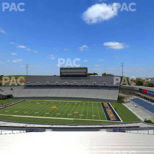 Mountaineer Field at Milan Puskar Stadium - Section 208 Seat View