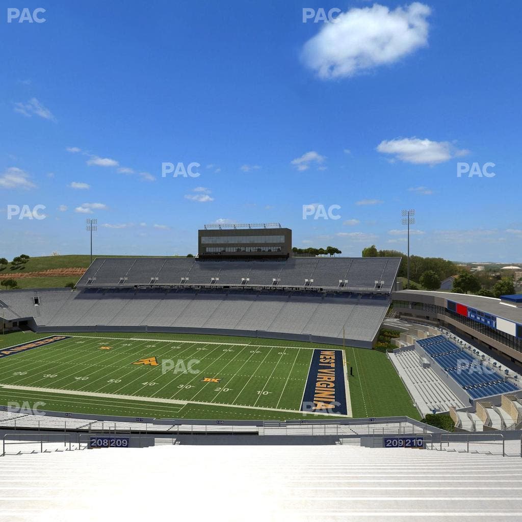 Mountaineer Field at Milan Puskar Stadium - Section 209 Seat View