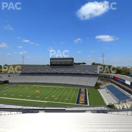 Mountaineer Field at Milan Puskar Stadium - Section 209 Seat View
