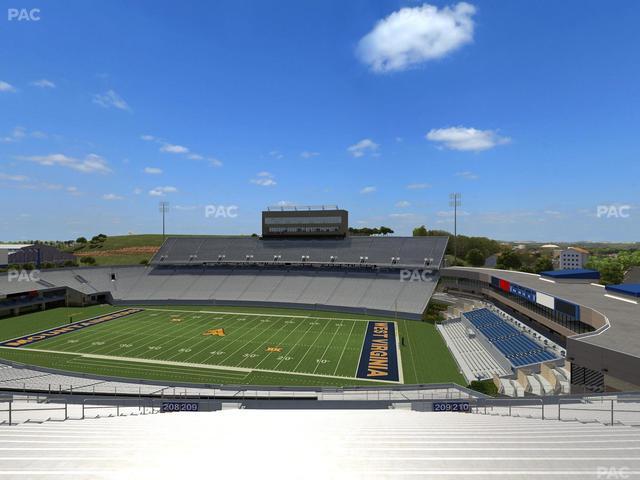 Mountaineer Field at Milan Puskar Stadium - Section 209 Seat View