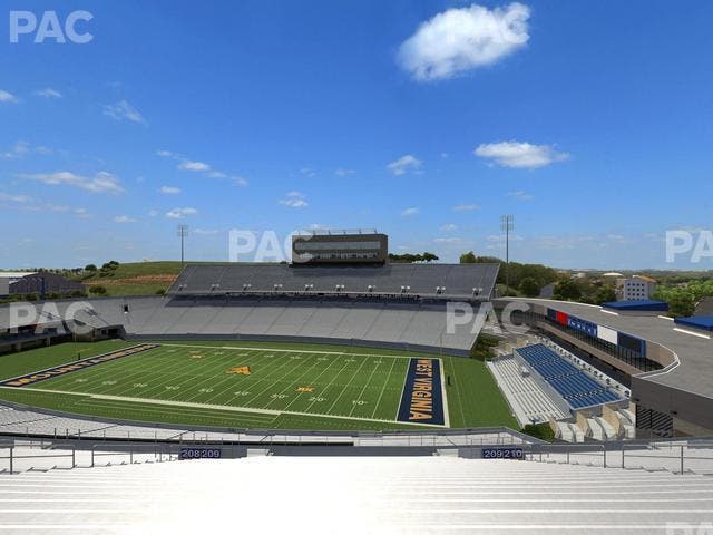 Mountaineer Field at Milan Puskar Stadium - Section 209 Seat View