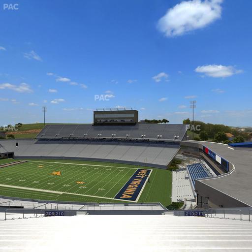 Mountaineer Field at Milan Puskar Stadium - Section 210 Seat View
