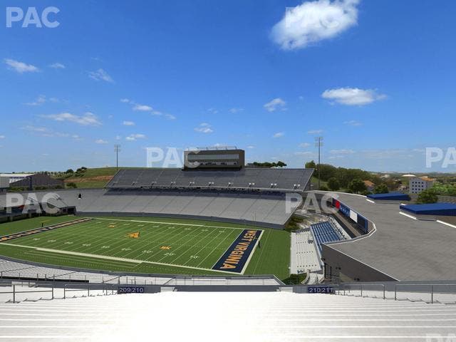 Mountaineer Field at Milan Puskar Stadium - Section 210 Seat View