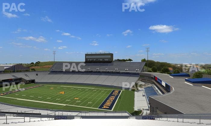 Mountaineer Field at Milan Puskar Stadium - Section 210 Seat View