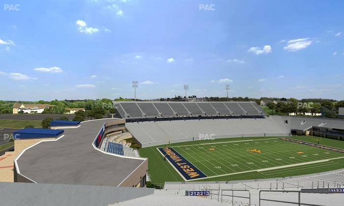 Mountaineer Field at Milan Puskar Stadium - Section 212 Seat View