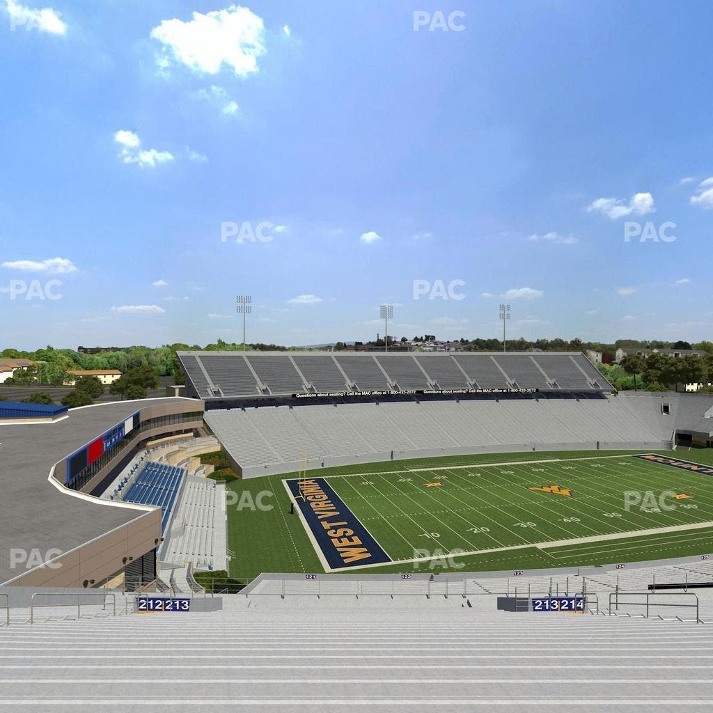 Mountaineer Field at Milan Puskar Stadium - Section 213 Seat View
