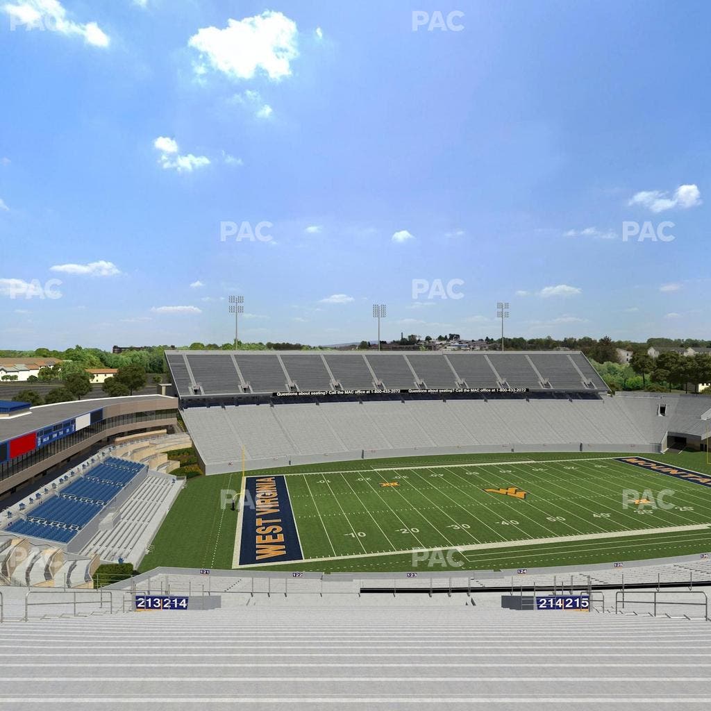 Mountaineer Field at Milan Puskar Stadium - Section 214 Seat View