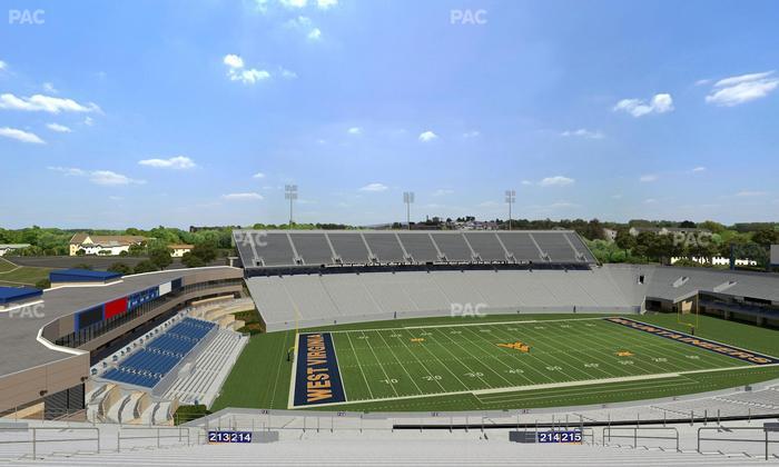 Mountaineer Field at Milan Puskar Stadium - Section 214 Seat View