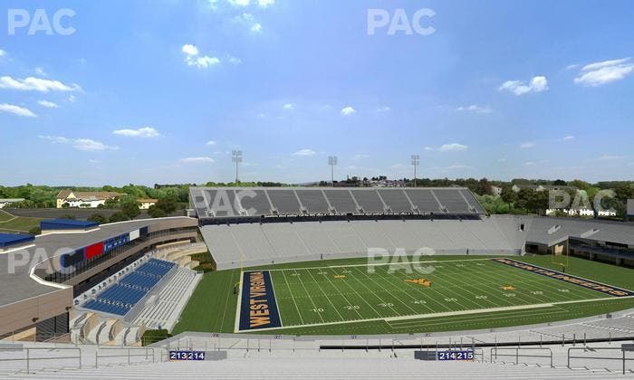 Mountaineer Field at Milan Puskar Stadium - Section 214 Seat View
