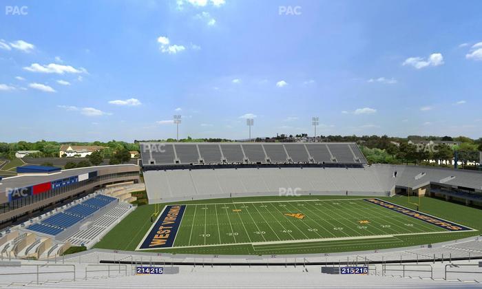 Mountaineer Field at Milan Puskar Stadium - Section 215 Seat View