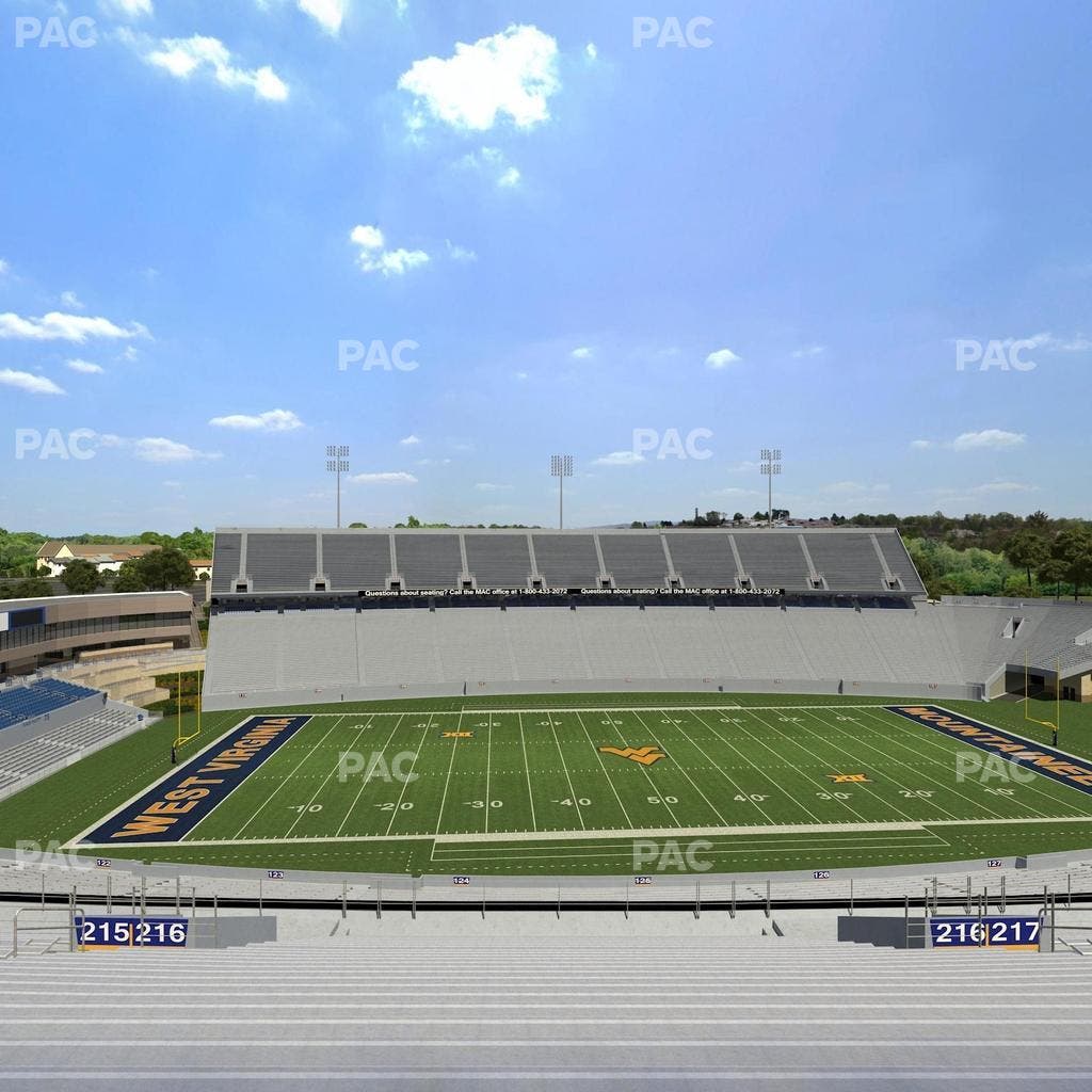 Mountaineer Field at Milan Puskar Stadium - Section 216 Seat View