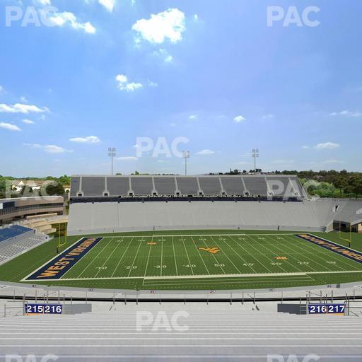 Mountaineer Field at Milan Puskar Stadium - Section 216 Seat View