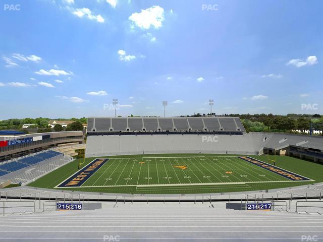 Mountaineer Field at Milan Puskar Stadium - Section 216 Seat View