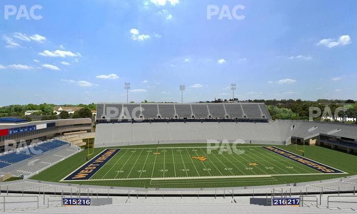 Mountaineer Field at Milan Puskar Stadium - Section 216 Seat View