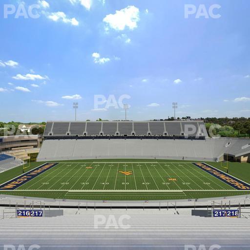 Mountaineer Field at Milan Puskar Stadium - Section 217 Seat View