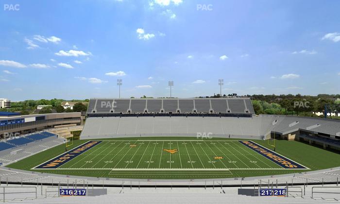 Mountaineer Field at Milan Puskar Stadium - Section 217 Seat View