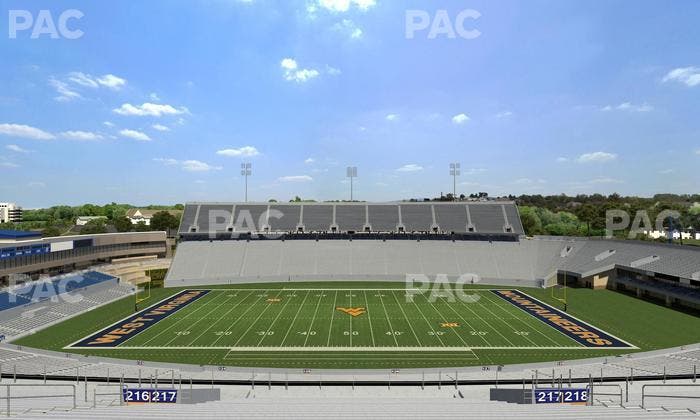 Mountaineer Field at Milan Puskar Stadium - Section 217 Seat View