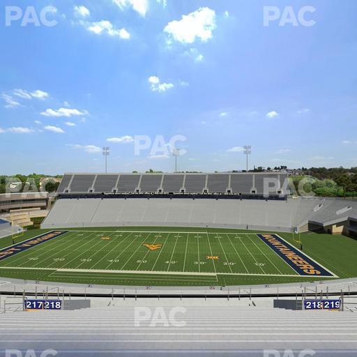 Mountaineer Field at Milan Puskar Stadium - Section 218 Seat View