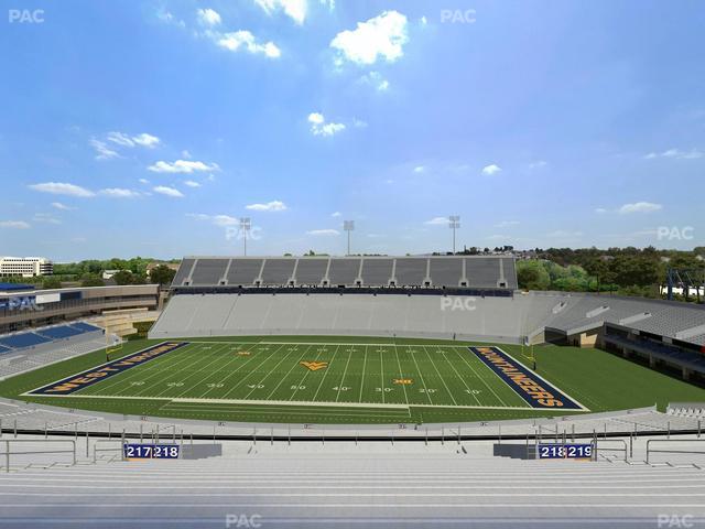 Mountaineer Field at Milan Puskar Stadium - Section 218 Seat View