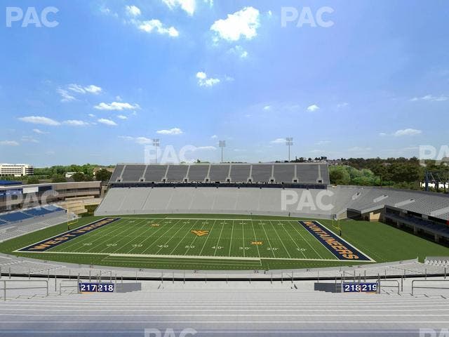 Mountaineer Field at Milan Puskar Stadium - Section 218 Seat View