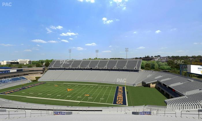 Mountaineer Field at Milan Puskar Stadium - Section 220 Seat View