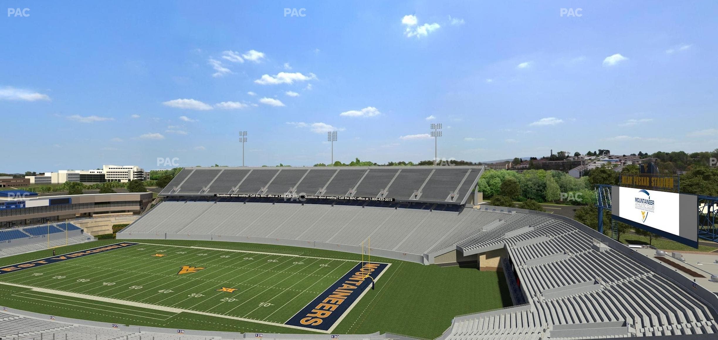 Mountaineer Field at Milan Puskar Stadium - Section 222 Seat View