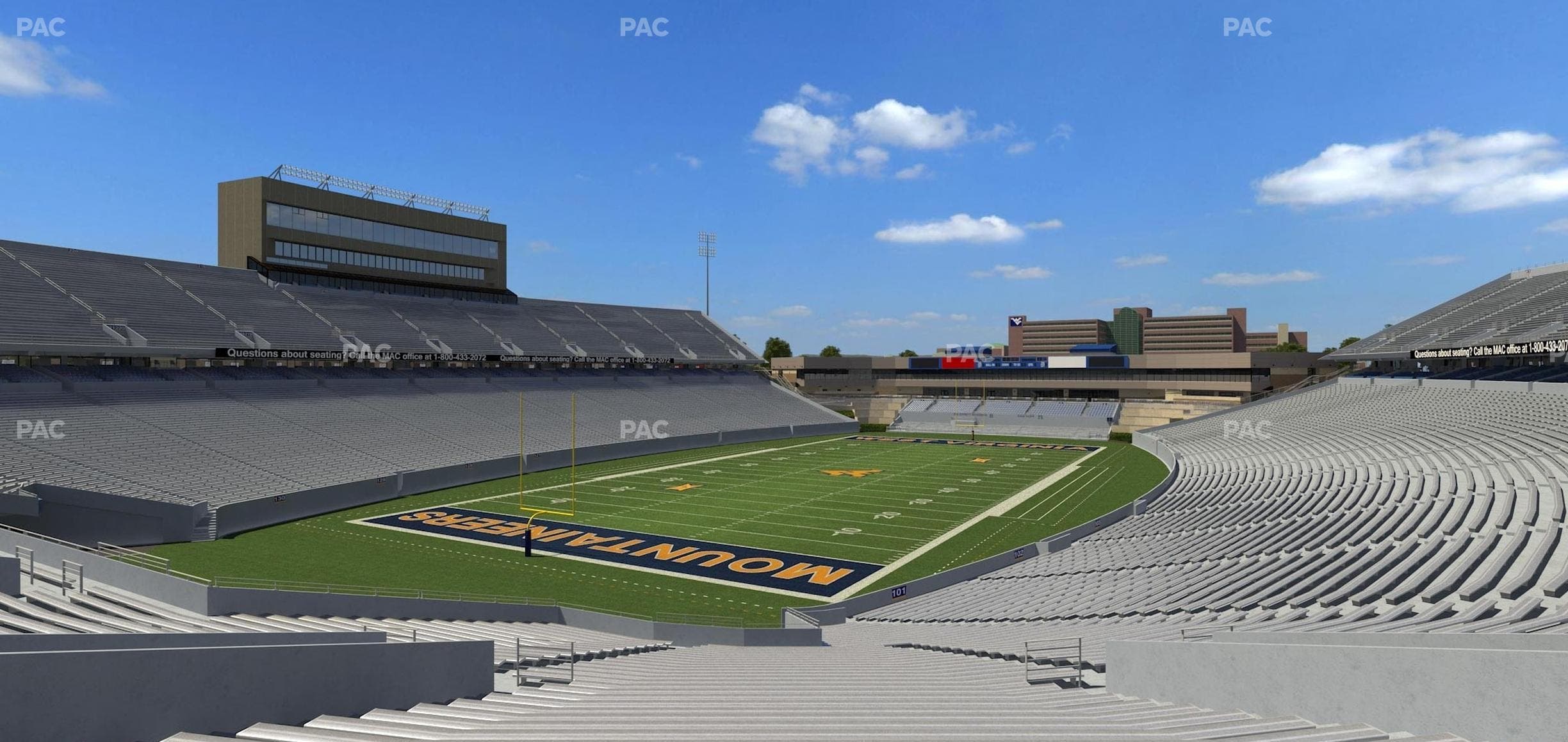 Mountaineer Field at Milan Puskar Stadium - Section 99 Seat View