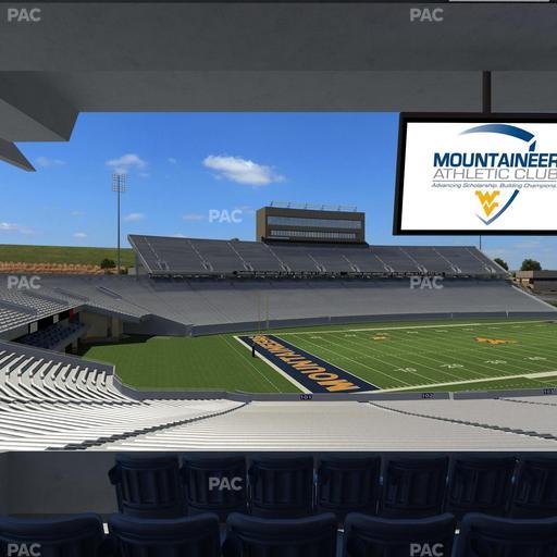 Mountaineer Field at Milan Puskar Stadium - Section Field Box 1 Seat View