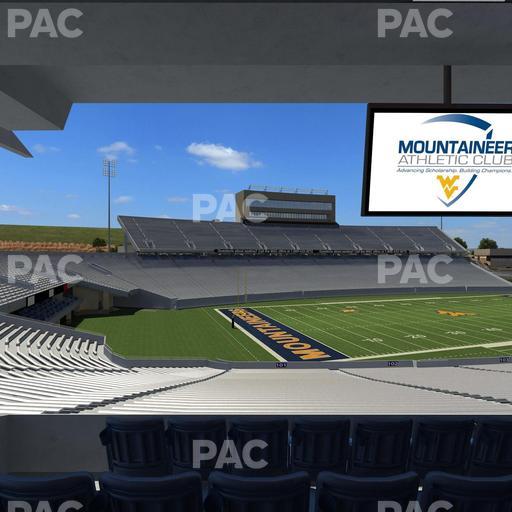 Mountaineer Field at Milan Puskar Stadium - Section Field Box 1 Seat View