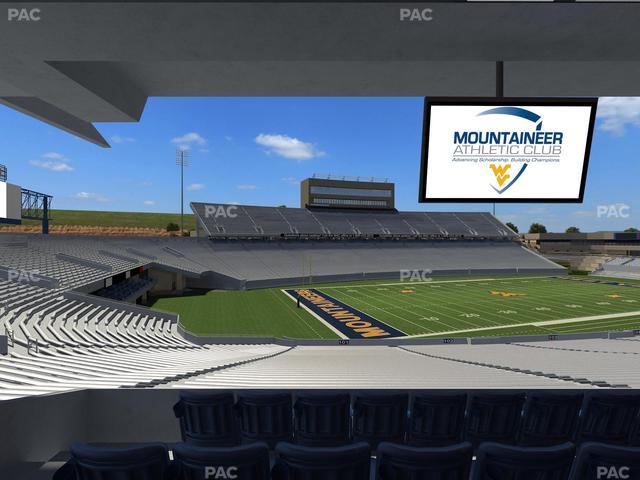Mountaineer Field at Milan Puskar Stadium - Section Field Box 1 Seat View