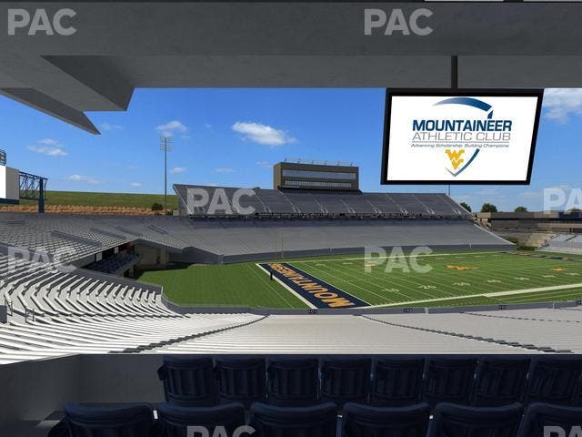 Mountaineer Field at Milan Puskar Stadium - Section Field Box 1 Seat View