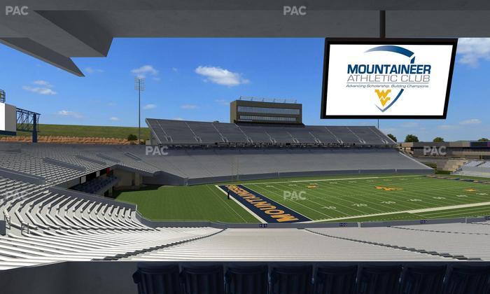 Mountaineer Field at Milan Puskar Stadium - Section Field Box 1 Seat View