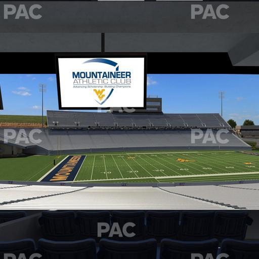 Mountaineer Field at Milan Puskar Stadium - Section Field Box 10 Seat View