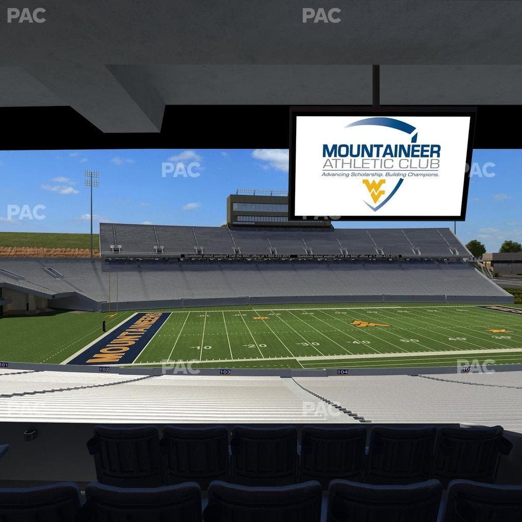 Mountaineer Field at Milan Puskar Stadium - Section Field Box 11 Seat View