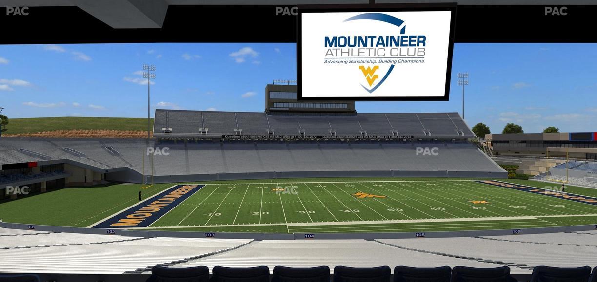 Mountaineer Field at Milan Puskar Stadium - Section Field Box 13 Seat View
