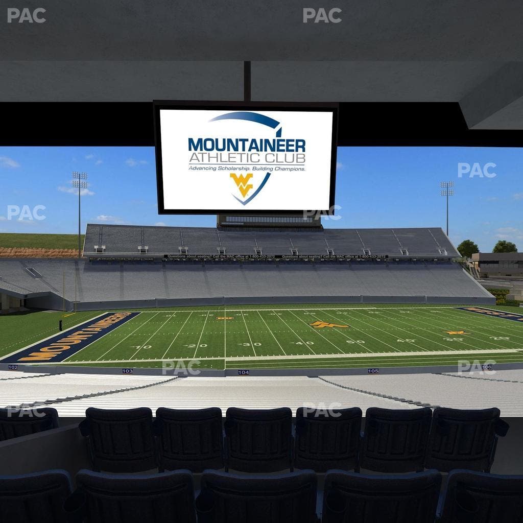 Mountaineer Field at Milan Puskar Stadium - Section Field Box 14 Seat View