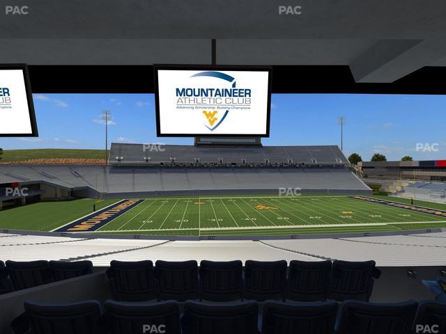 Mountaineer Field at Milan Puskar Stadium - Section Field Box 14 Seat View