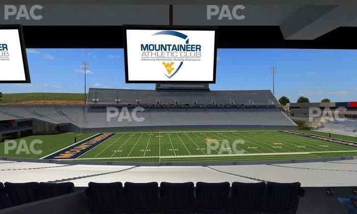 Mountaineer Field at Milan Puskar Stadium - Section Field Box 14 Seat View