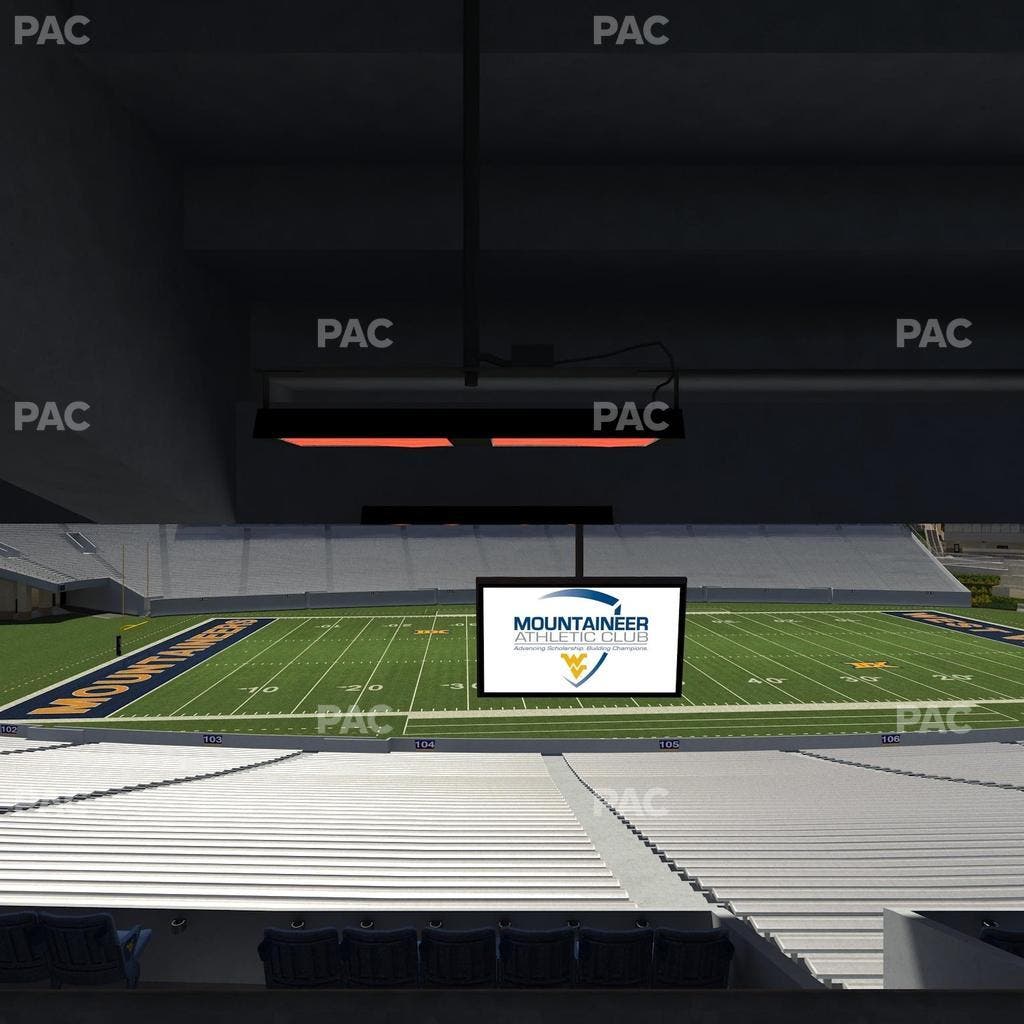 Mountaineer Field at Milan Puskar Stadium - Section Field Box 15 Seat View