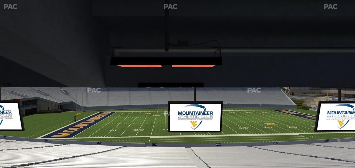 Mountaineer Field at Milan Puskar Stadium - Section Field Box 15 Seat View