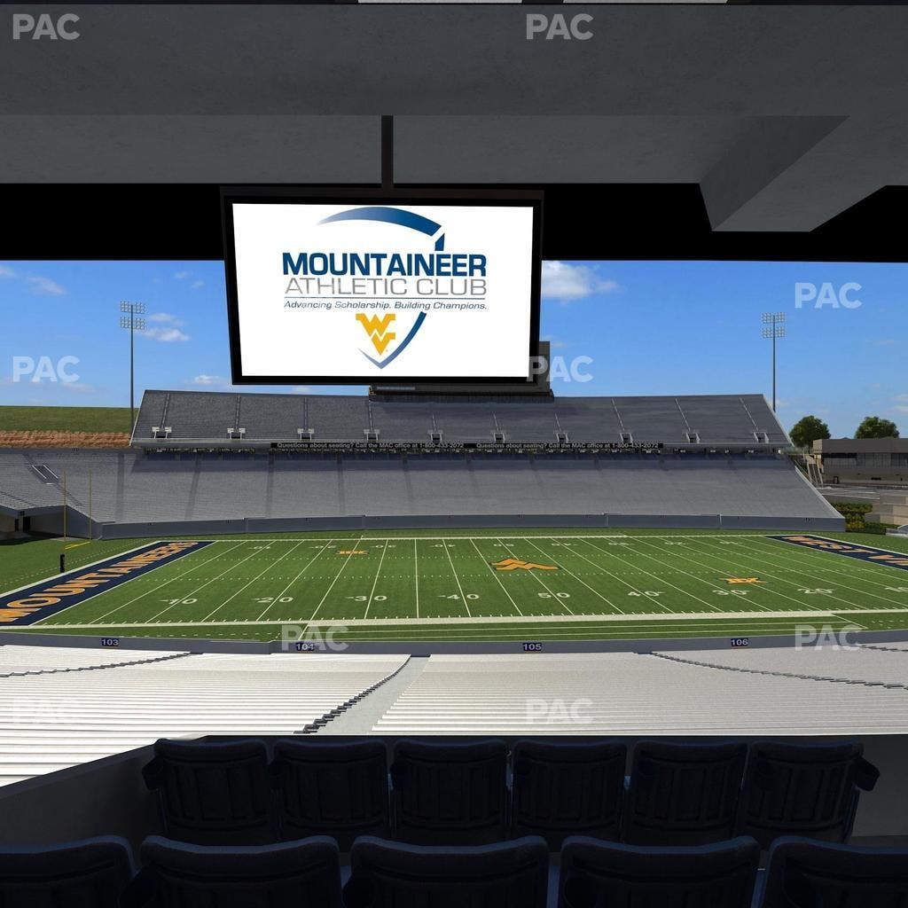 Mountaineer Field at Milan Puskar Stadium - Section Field Box 16 Seat View