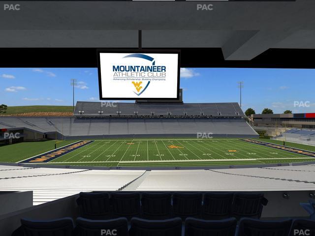 Mountaineer Field at Milan Puskar Stadium - Section Field Box 16 Seat View