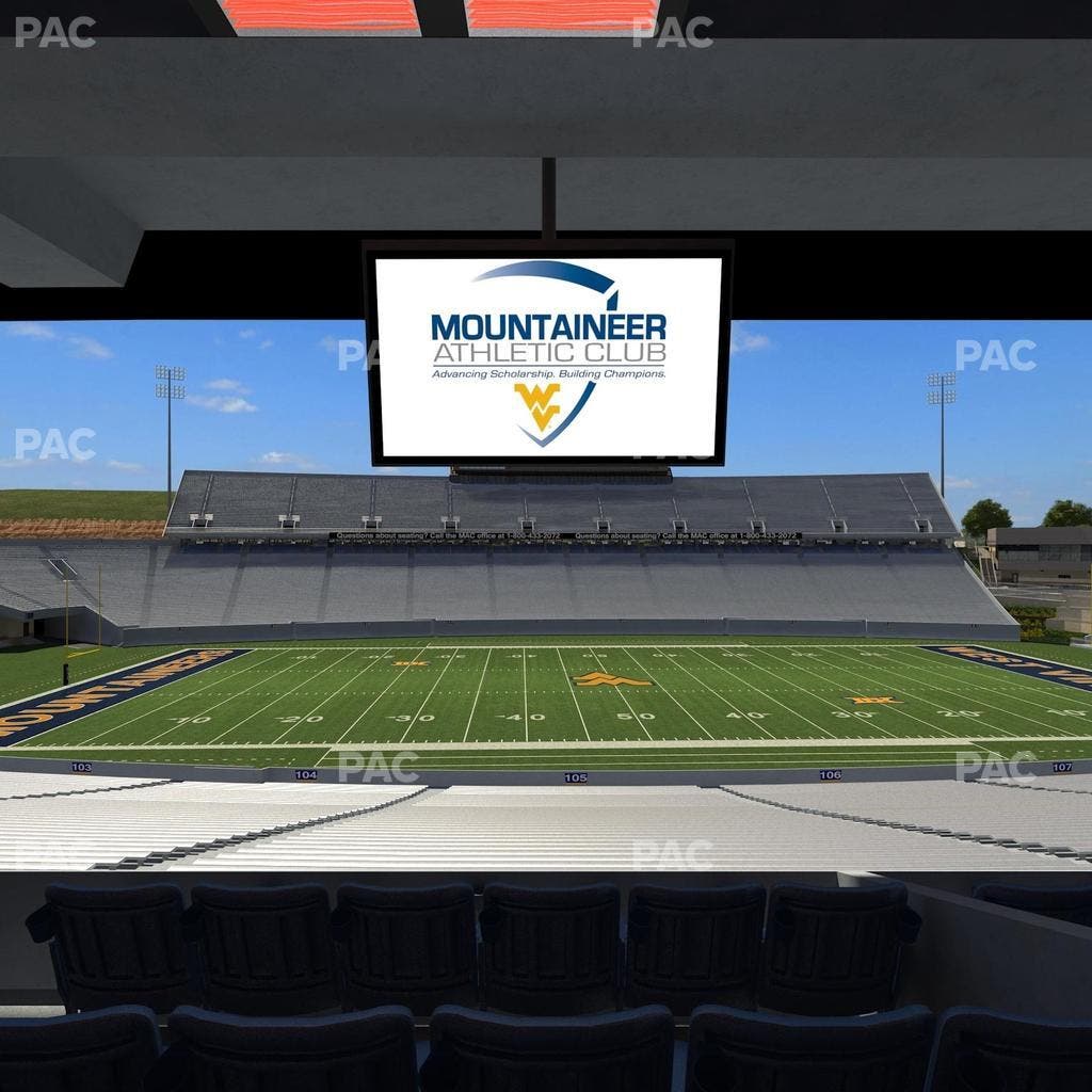 Mountaineer Field at Milan Puskar Stadium - Section Field Box 17 Seat View