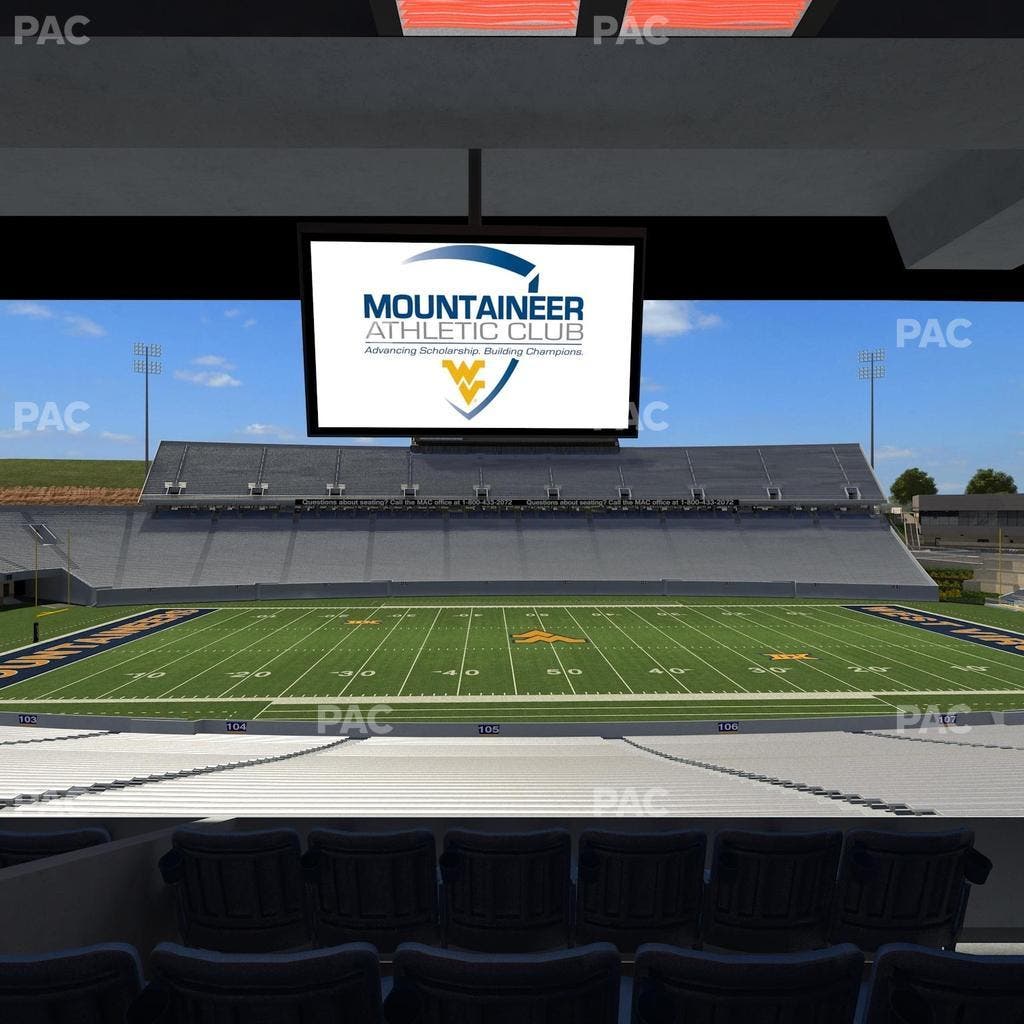 Mountaineer Field at Milan Puskar Stadium - Section Field Box 18 Seat View