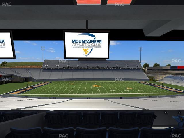 Mountaineer Field at Milan Puskar Stadium - Section Field Box 18 Seat View