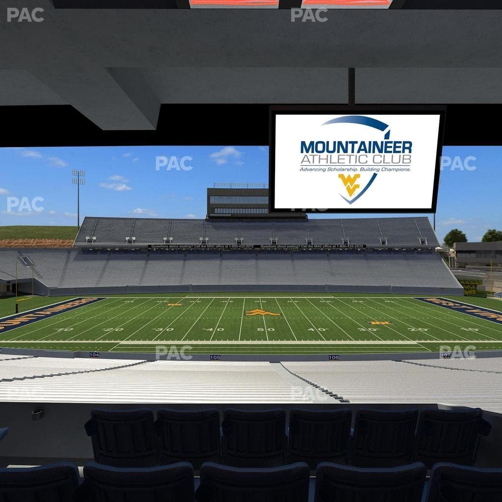 Mountaineer Field at Milan Puskar Stadium - Section Field Box 19 Seat View