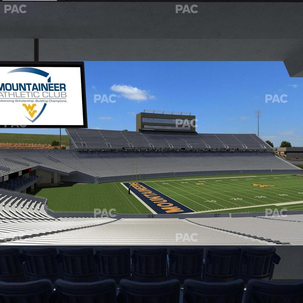 Mountaineer Field at Milan Puskar Stadium - Section Field Box 2 Seat View