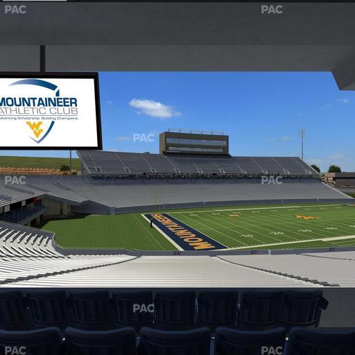 Mountaineer Field at Milan Puskar Stadium - Section Field Box 2 Seat View