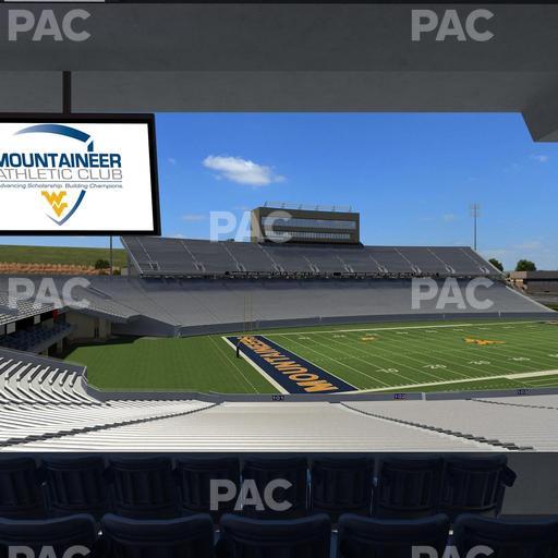 Mountaineer Field at Milan Puskar Stadium - Section Field Box 2 Seat View