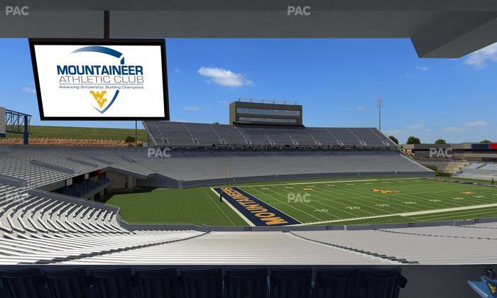 Mountaineer Field at Milan Puskar Stadium - Section Field Box 2 Seat View